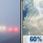 Wednesday: Patchy Fog then Slight Chance Showers And Thunderstorms