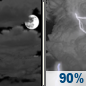 Tonight: Mostly Cloudy then Showers And Thunderstorms
